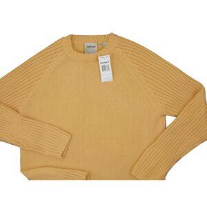NEW Timberland Deadstock Vintage Sweater!  M or L  Gold with Tree Logo  Cotton